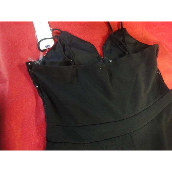 Almost famous womens L sequin tank style black dress NWT - Picture 7 of 9